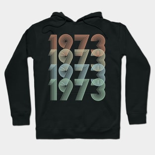 Vintage 1973 46th Birthday Gift idea Men Women Hoodie